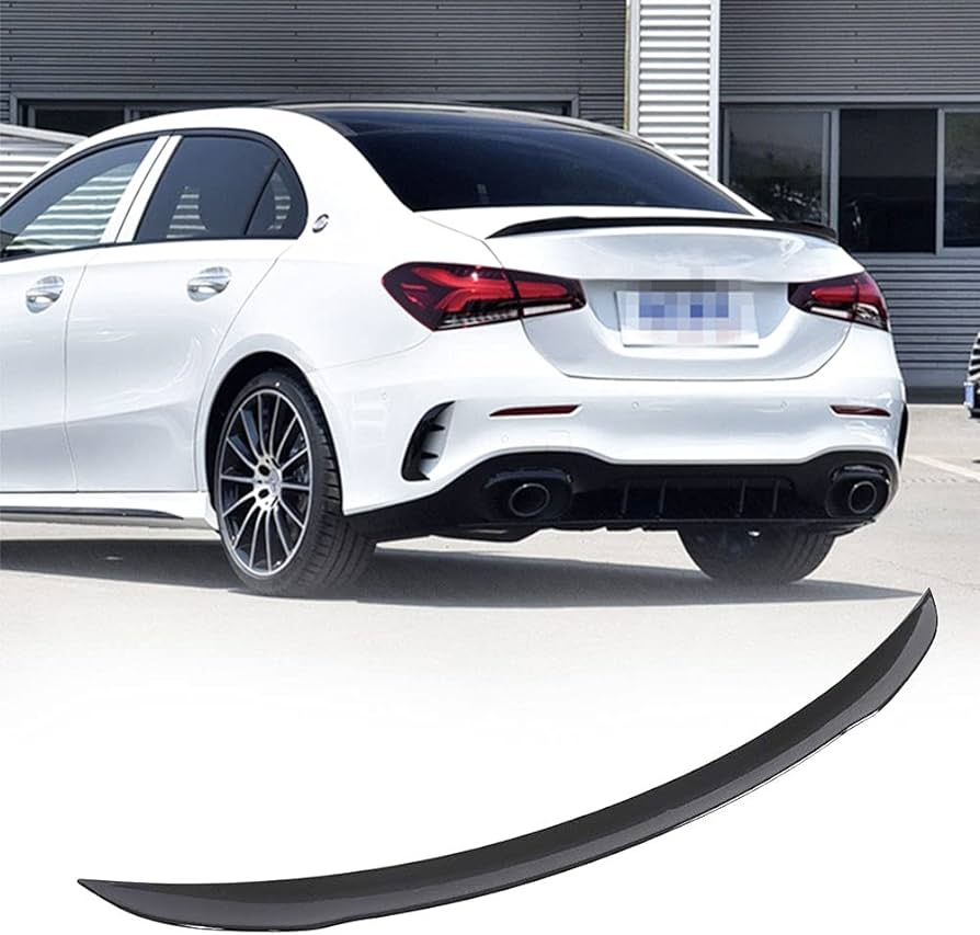 Mercedes Benz A Class Sedan W177 M4 Style ABS Spoiler (Gloss Black)