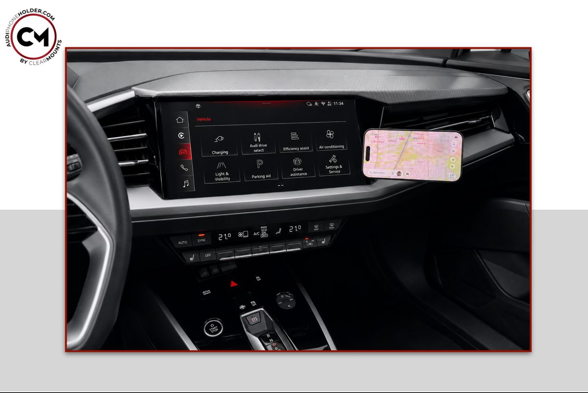 Clearmounts Adhesive MagSafe Magnetic Phone Holder for Audi A3/S3/RS3 8Y - Dubhaus Australia
