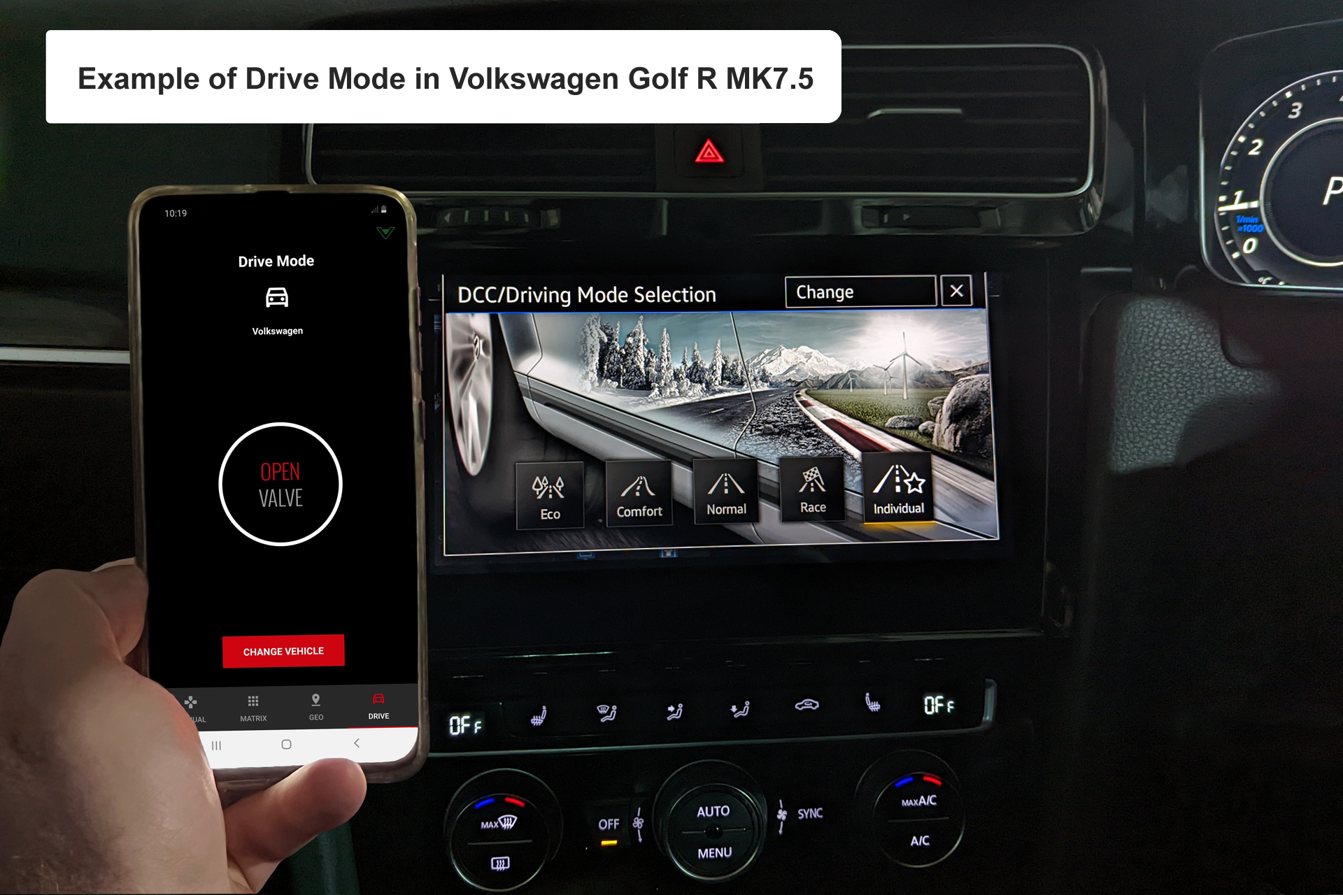 VW and Hyundai OEM Drive Mode Factory Control 3 pin Harness