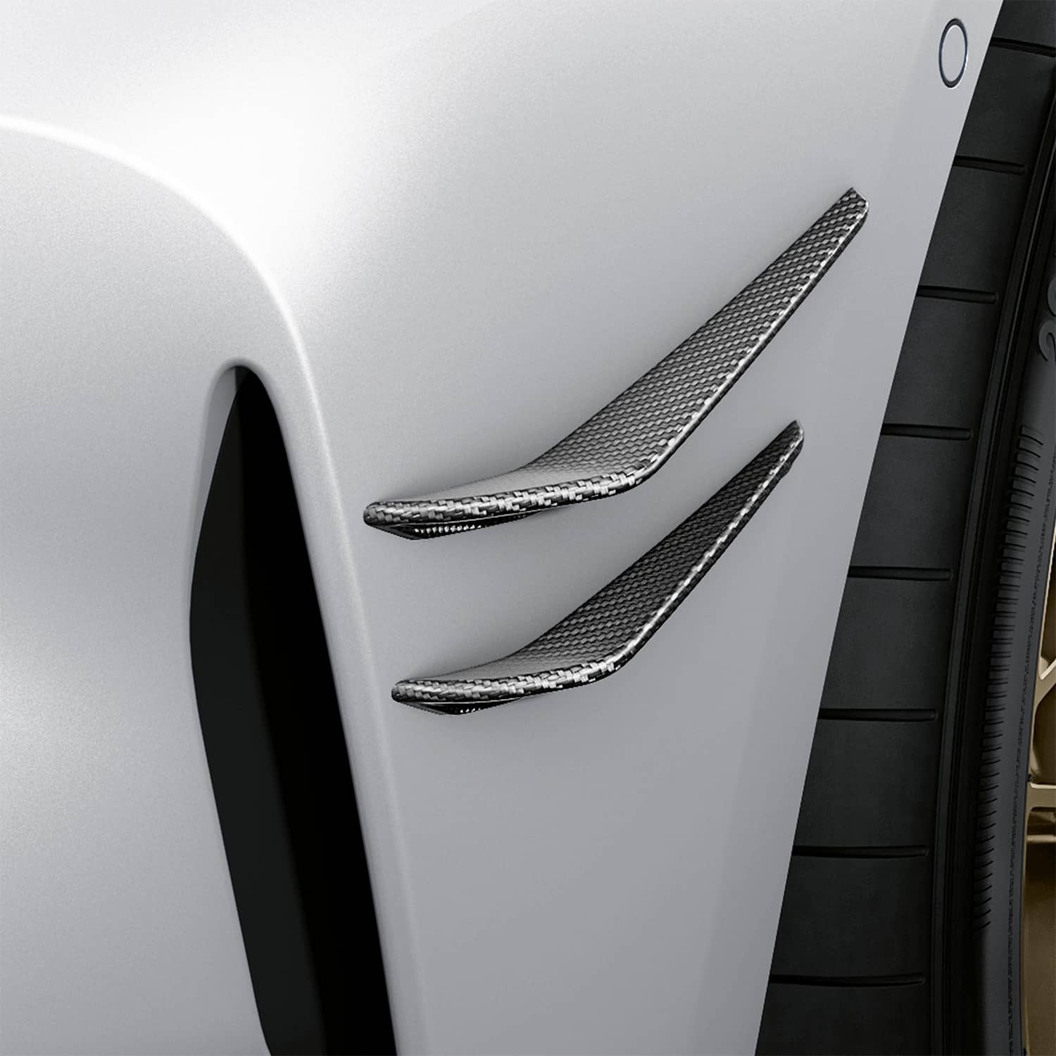 M Performance Style Canards in Pre Pegged Carbon For M3 G80-G81 / M4 G82-G83 20+