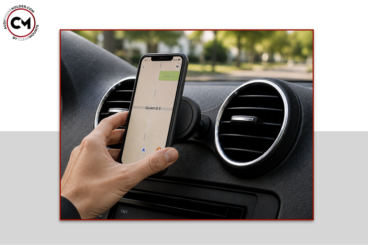 Clearmounts MagSafe Magnetic Phone Holder for Audi A3/S3 8P - Dubhaus Australia