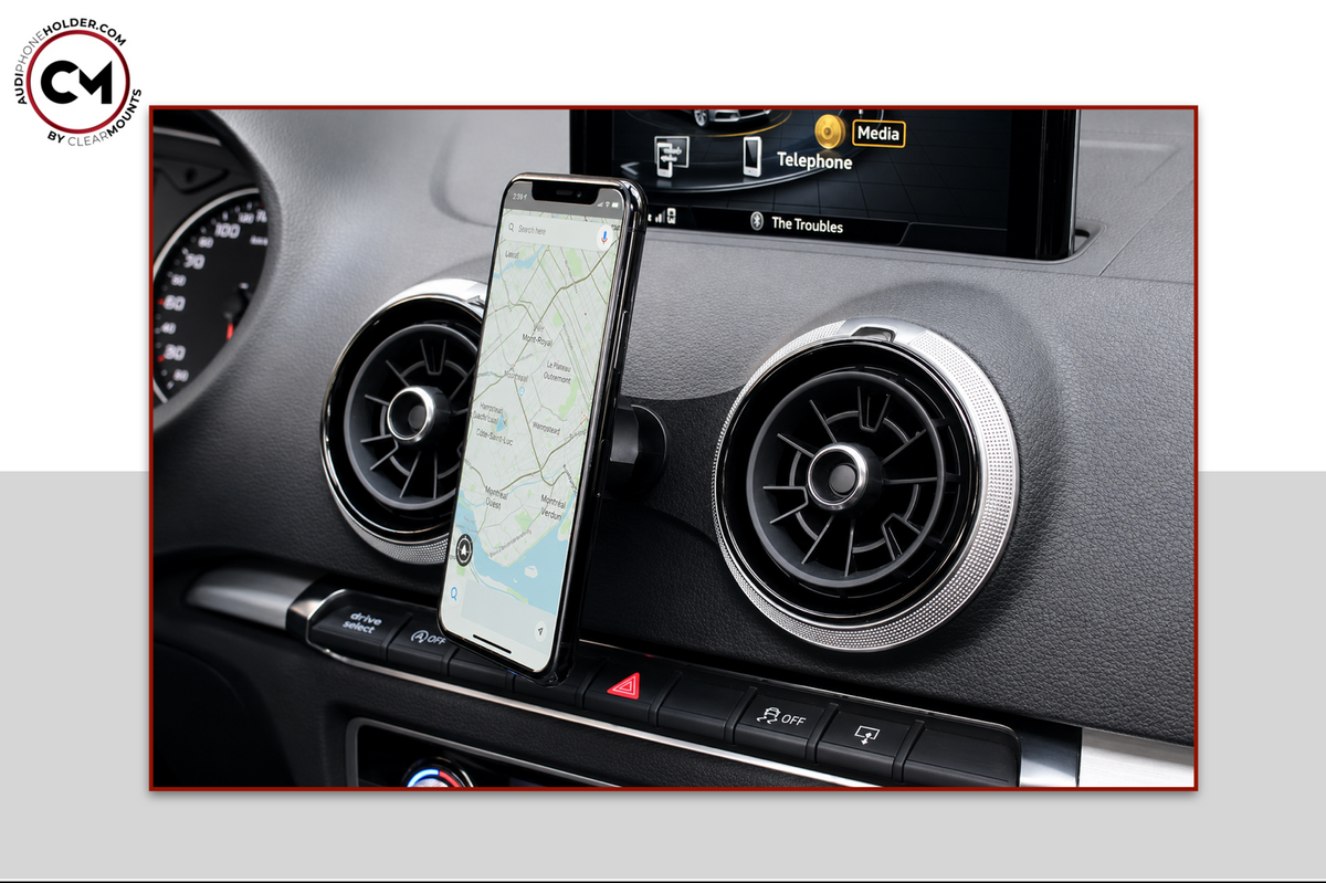 Clearmounts MagSafe Magnetic Phone Holder for Audi A3/S3/RS3 8V - Dubhaus Australia