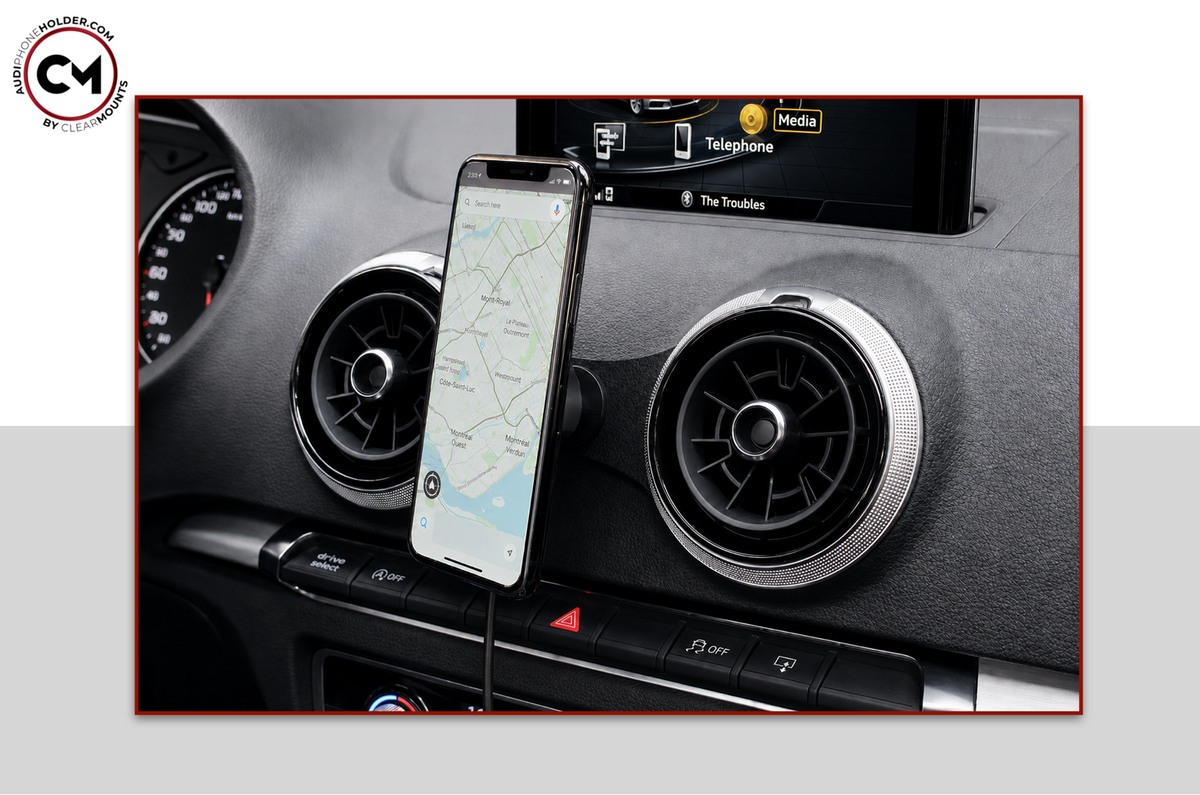 Clearmounts MagSafe Wireless Charging Phone Holder for Audi A3/S3/RS3 8V - Dubhaus Australia