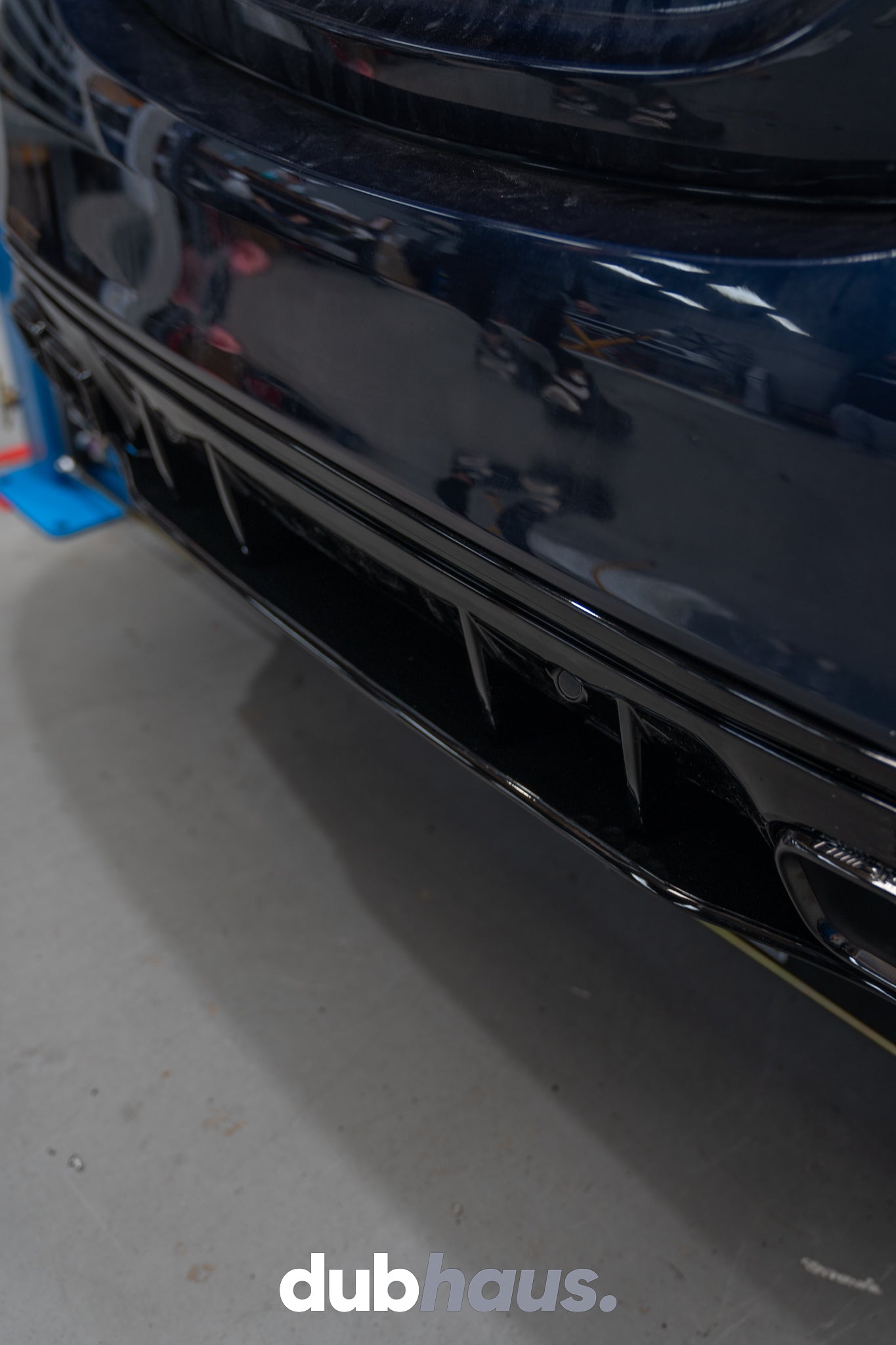 C63 Style Rear Diffuser to suit Mercedes Benz C Class W205 and C43 (With Exhaust Tips)