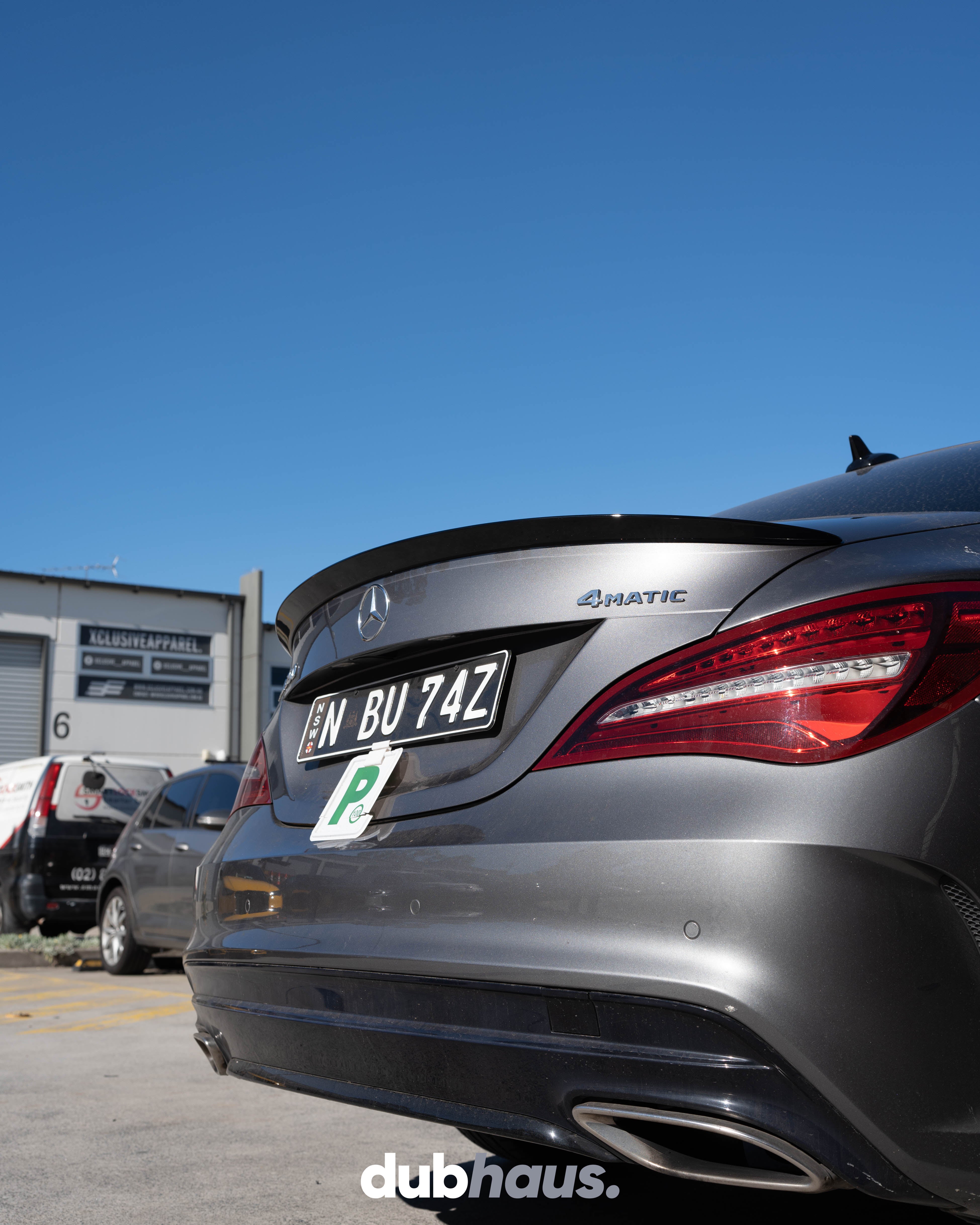 Mercedes Benz CLA C117 AMG Style ABS Spoiler (Gloss Black)