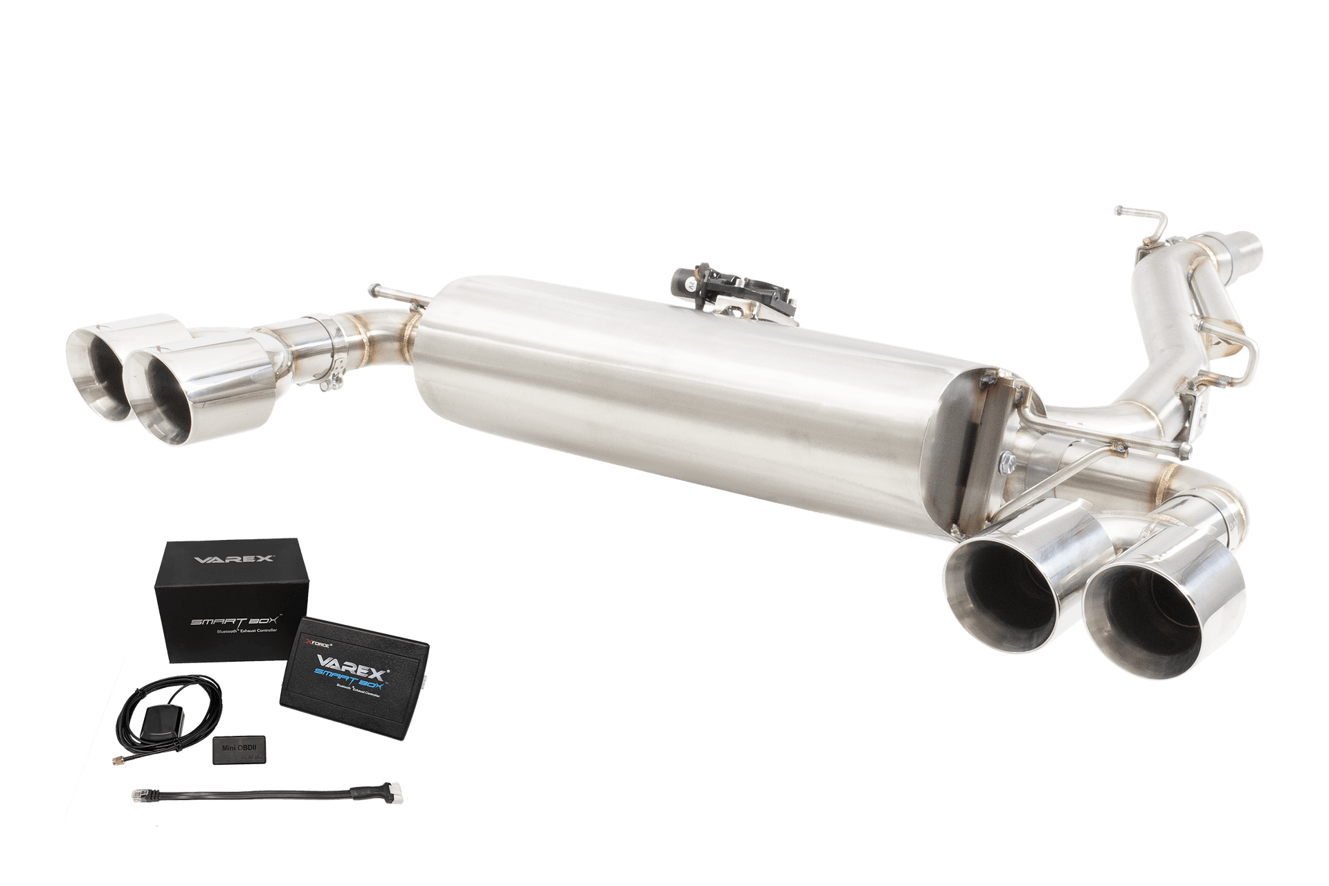 VW T Roc R Varex Valved Cat Back Exhaust System with SmartBox