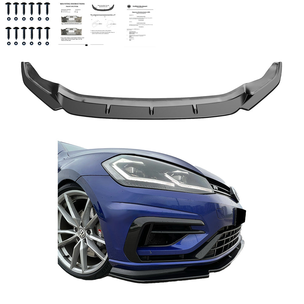Front Splitter VW Golf MK 7.5 R 2017-2020 Version 3