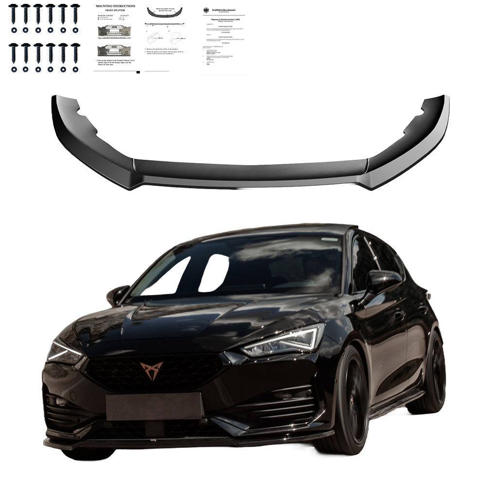 Front Splitter CUPRA Leon 2020+ Version 3 without ABE TÜV