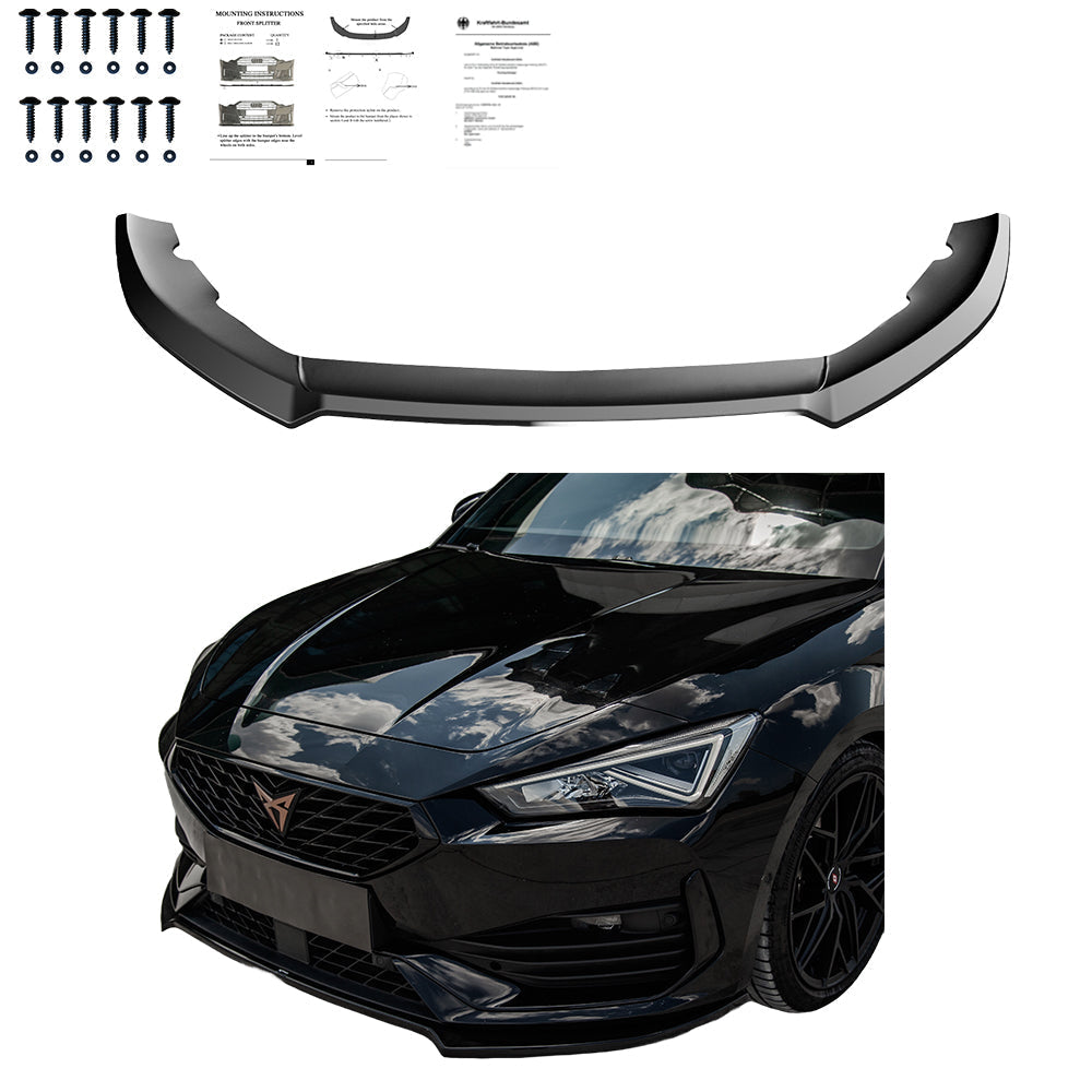 Front Splitter CUPRA Leon 2020+ Version 3 without ABE TÜV