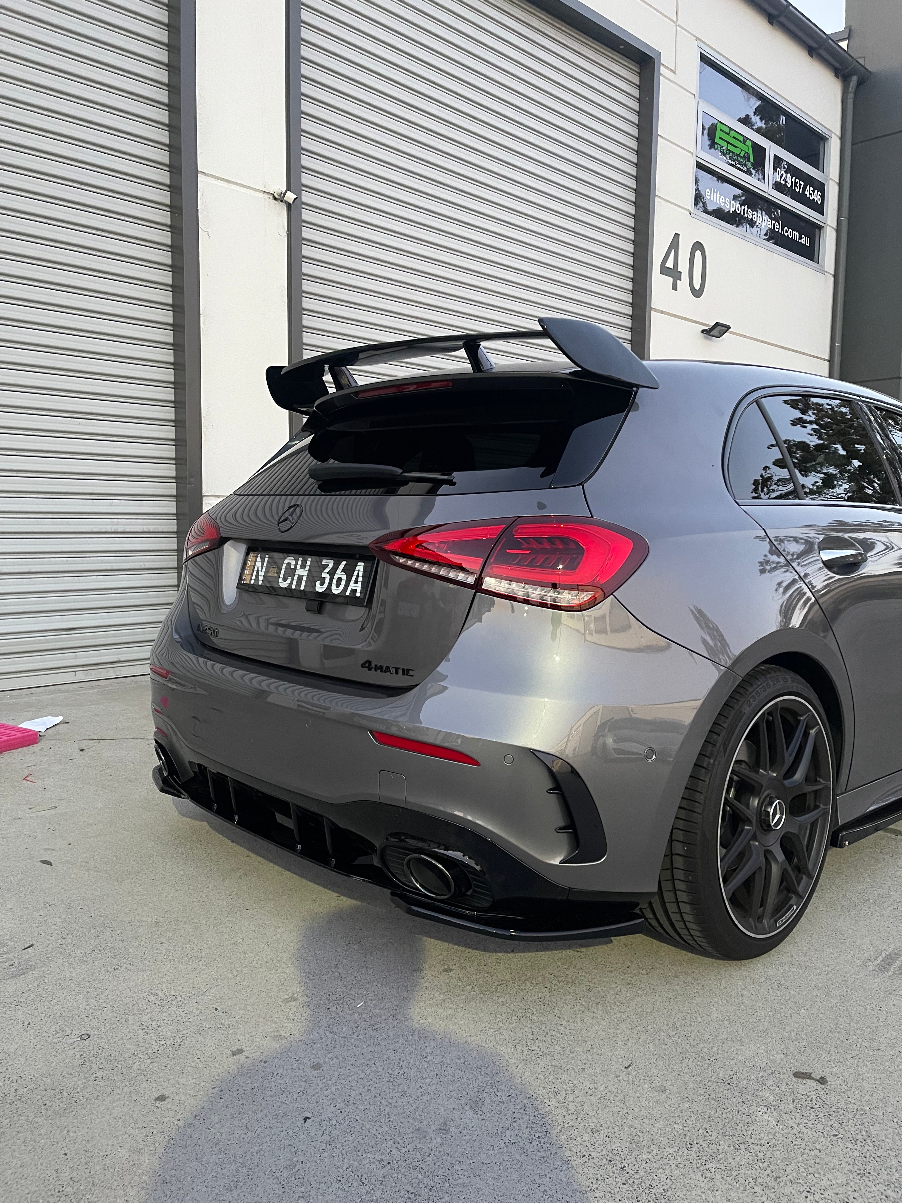 Mercedes Benz A Class W177 AMG Style ABS Spoiler (Gloss Black)