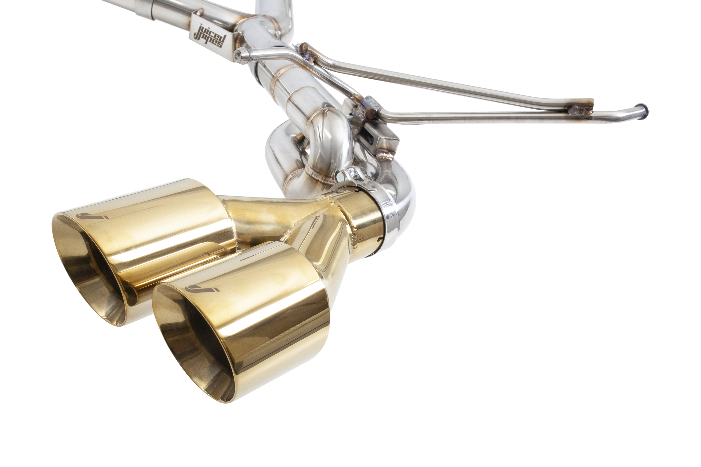 Subaru G3, VA, VB WRX & STI 3" Gold Tips Cat Back Exhaust