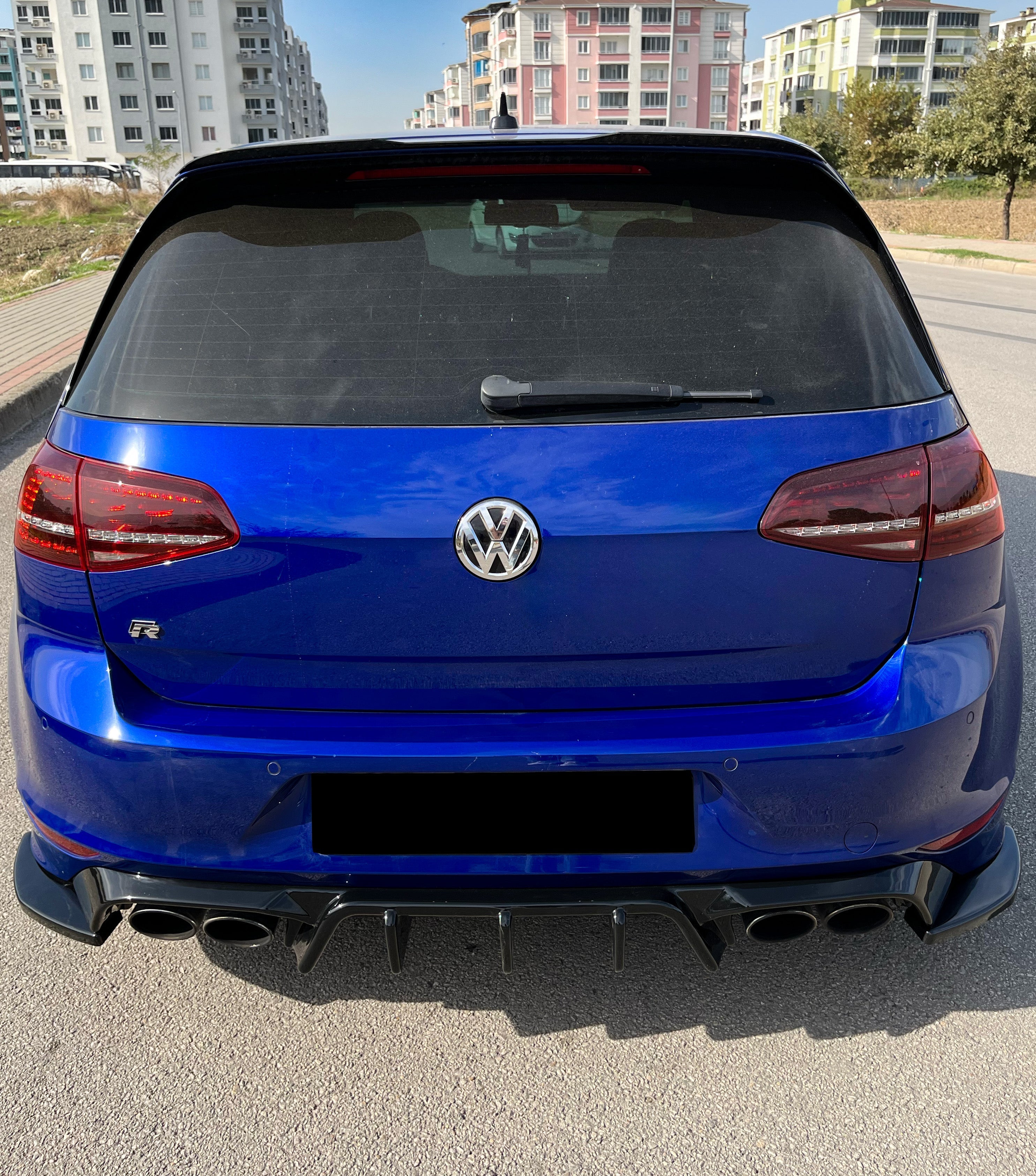 Rear Side Splitters VW Golf MK 7 R 2013-2016 Version 2