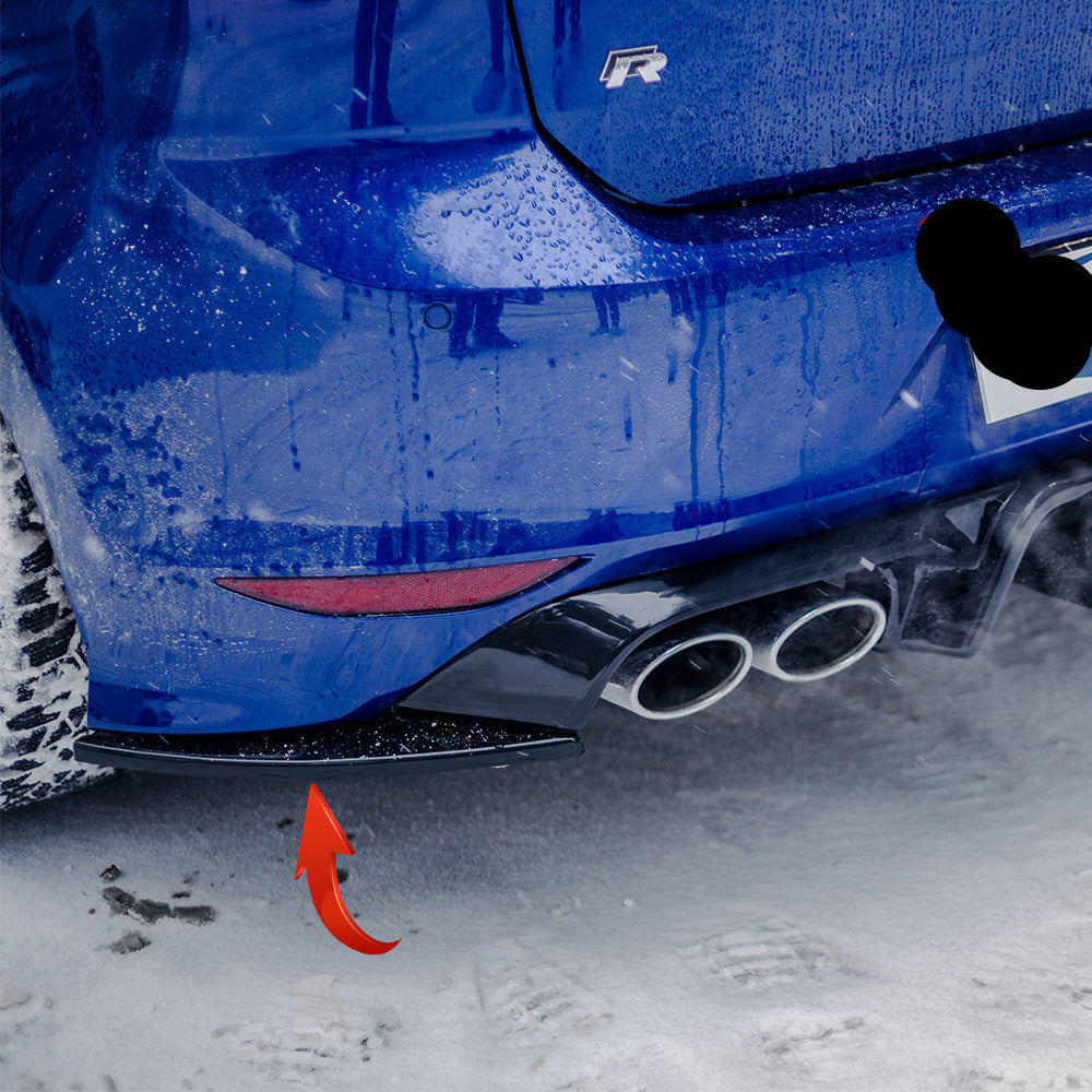 Rear Side Splitters VW Golf MK 7 R 2013-2016 Version 3