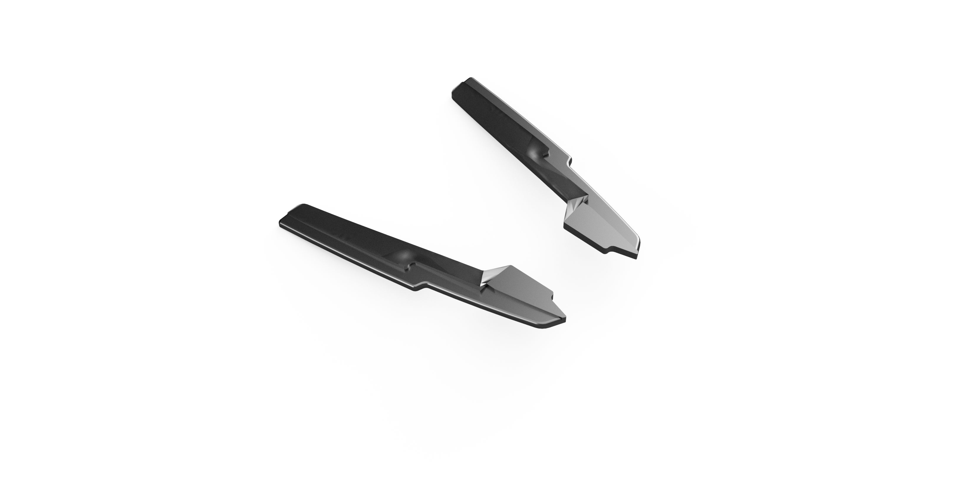 Rear Side Splitters AUDI S6 C8 (Sedan-Avant) 2019+