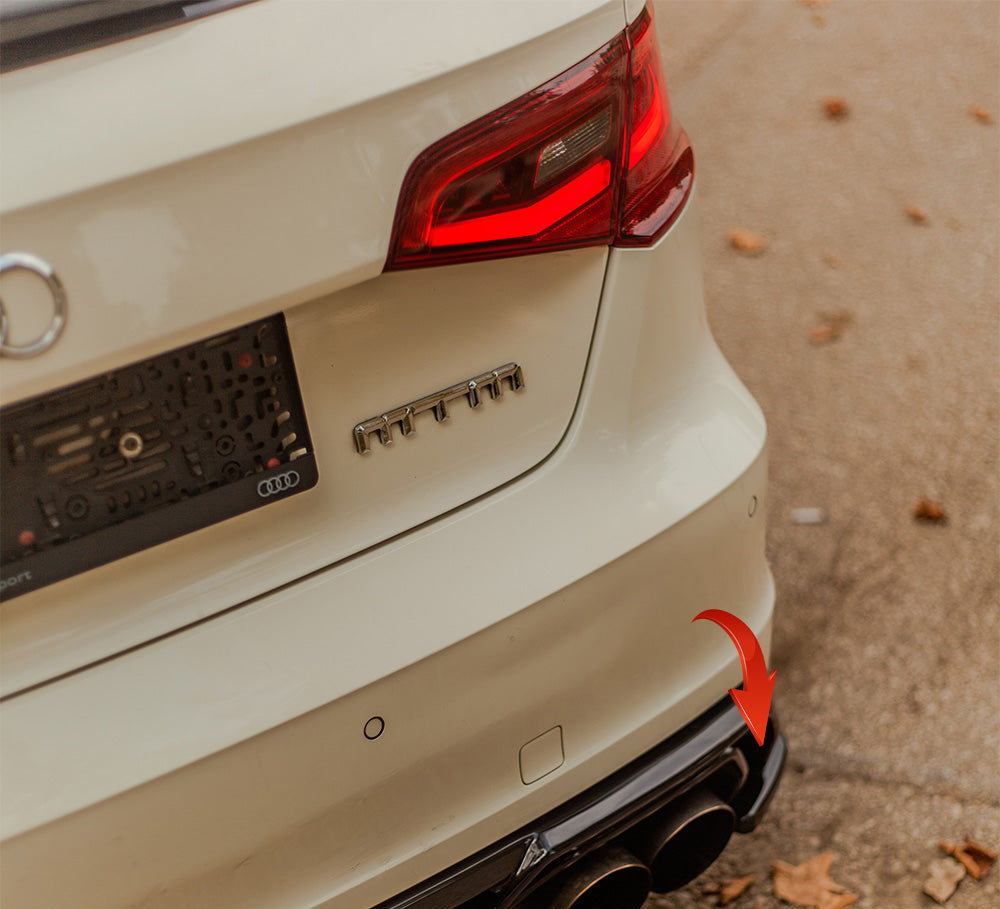 Rear Side Splitters AUDI S3 8V Sportback 2013-2016