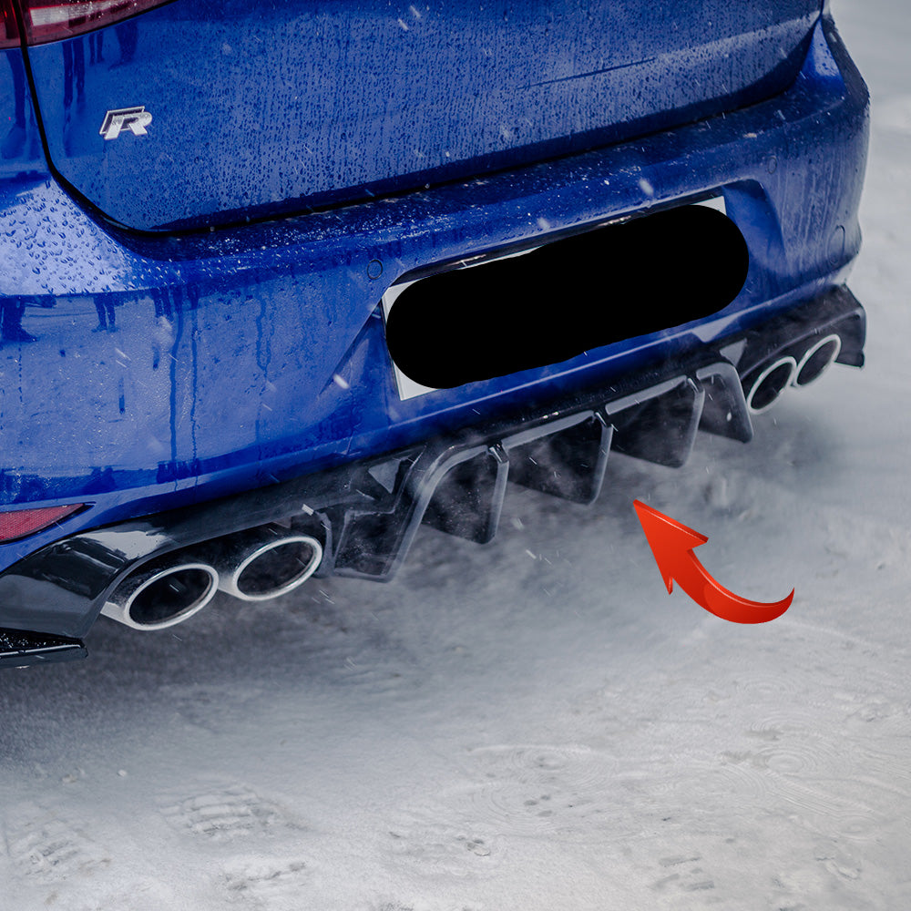 Rear Diffuser VW Golf MK 7 R 2013-2016