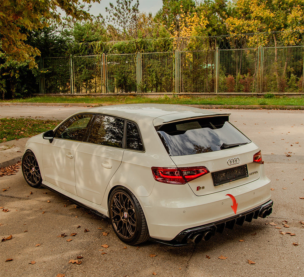 Rear Diffuser AUDI S3 Sportback 8V 2013-2016