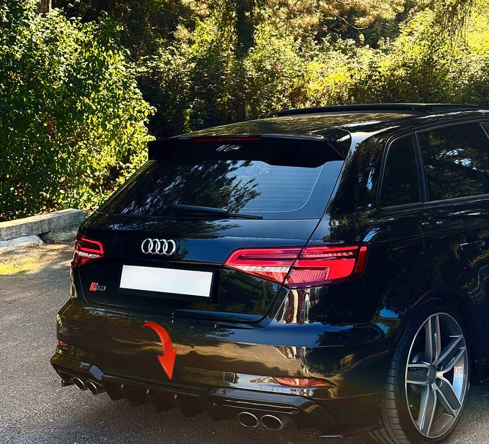 Rear Diffuser AUDI S3 Sportback 8V Facelift 2016-2020