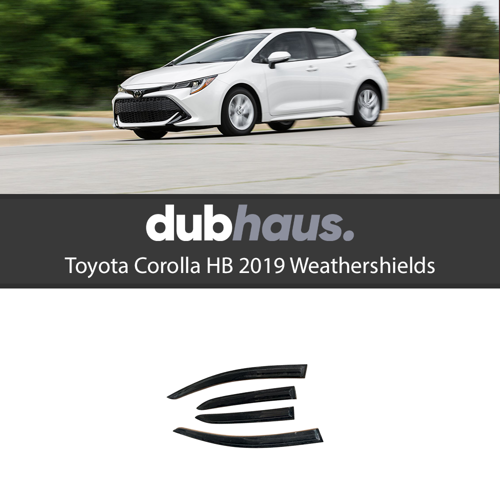 Weather Shield / Window Visor for TOYOTA COROLLA (Hatch Back) 2019+