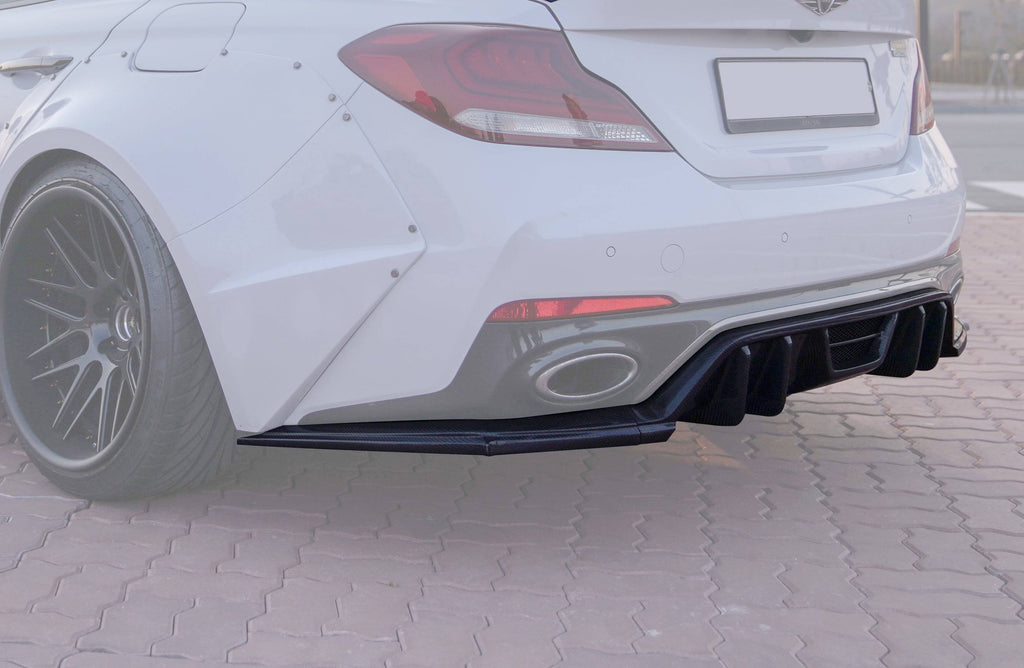 Genesis G70 carbon fiber rear diffuser V2 - ADRO 