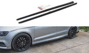 Maxton Design Side Skirts for AUDI S3 / A3 8V S-LINE Sedan (Pre-Facelift/Facelift)