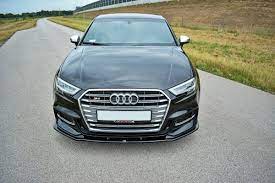 Maxton Design Front Splitter for AUDI S3/A3 8V S-LINE V1 (Facelift)
