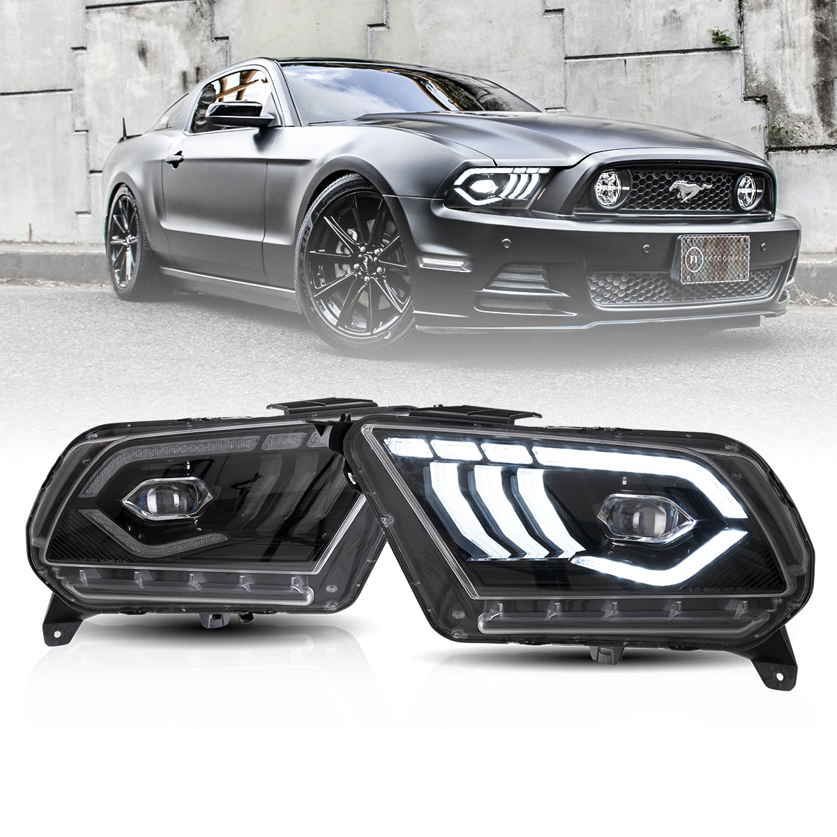 LED Headlights for Ford Mustang 2010–2014