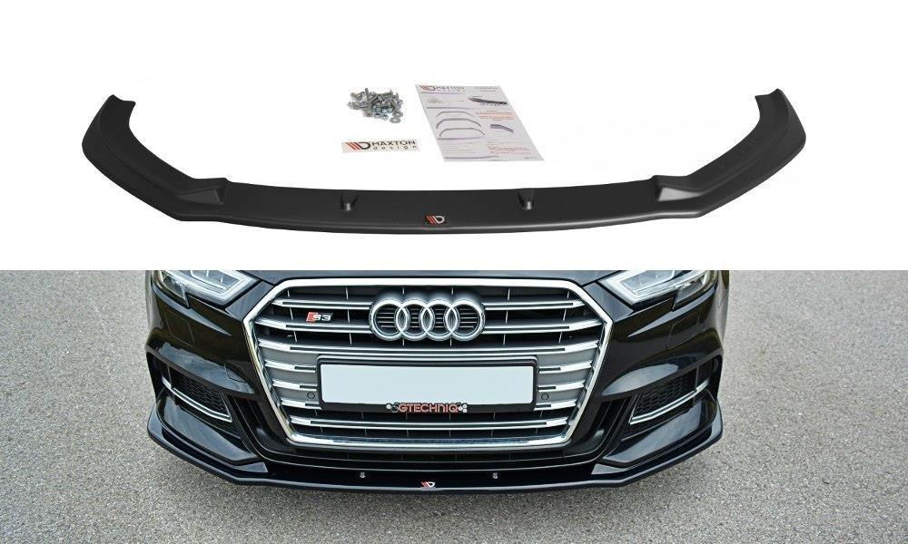 Maxton Design Front Splitter for AUDI S3/A3 8V S-LINE V1 (Facelift)