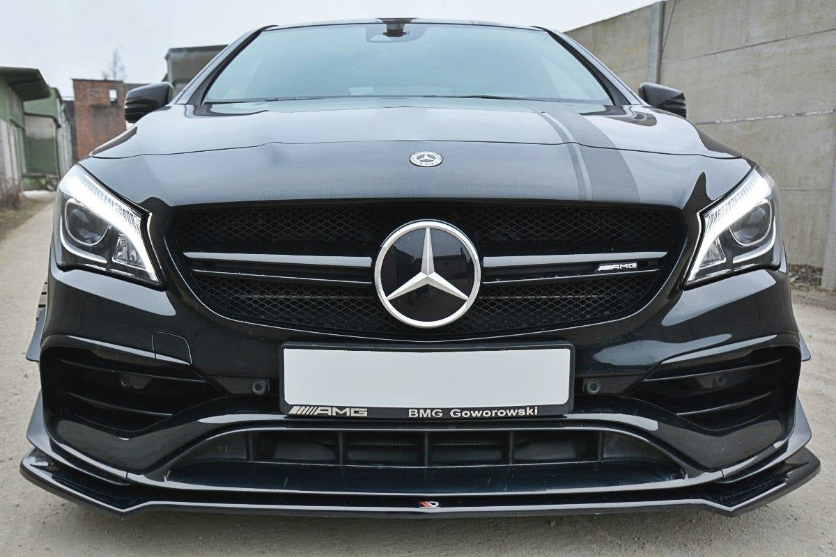 Maxton Design Front Splitter V.2 Mercedes CLA45 AMG C117 (Facelift) Front Lip