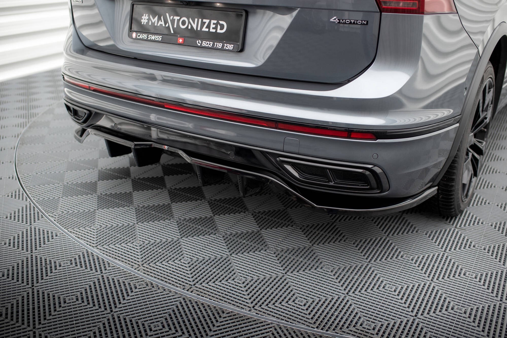 Maxton Design VW Tiguan Allspace Mk2 R-Line Facelift Rear Diffuser