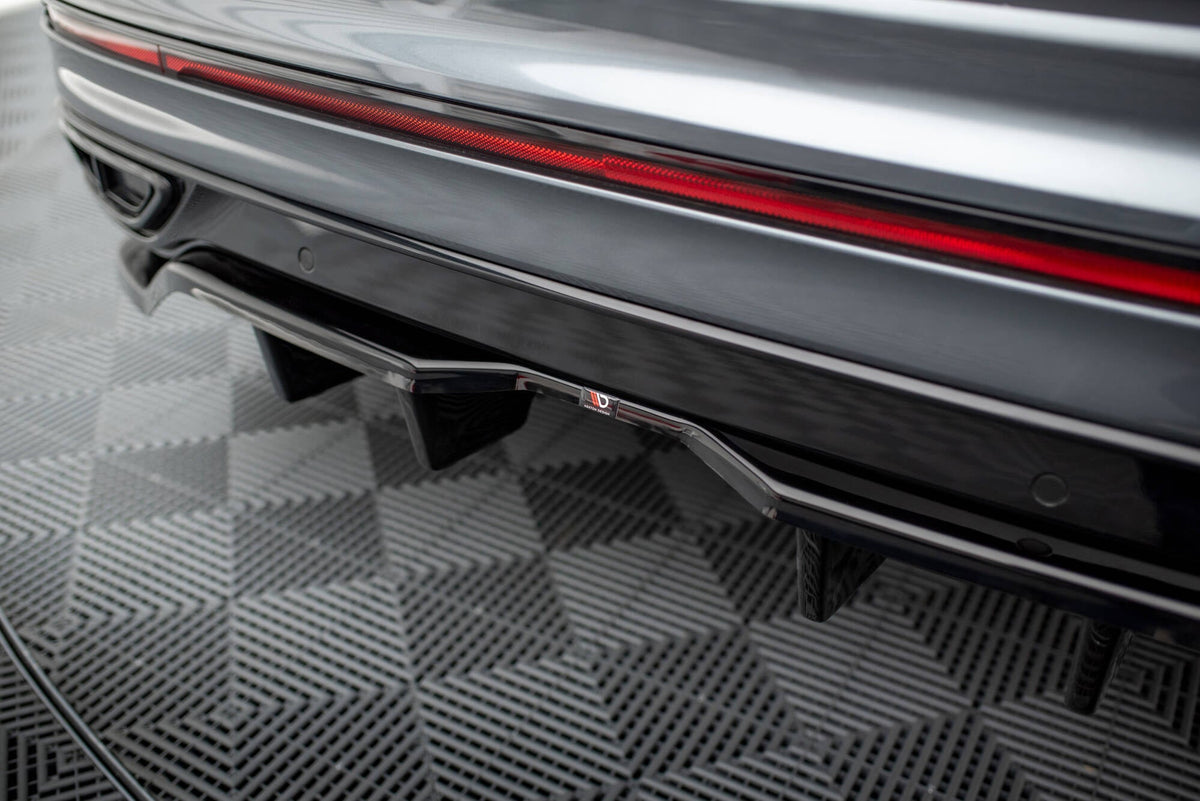 Tiguan R Line Rear End Maxton Design VW Tiguan Allspace Mk2 R-Line Rear Diffuser (Facelift)