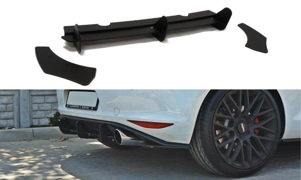 Maxton Design VW Golf MK7 GTI (Pre-Facelift) Rear Diffuser & Rear Side Splitters