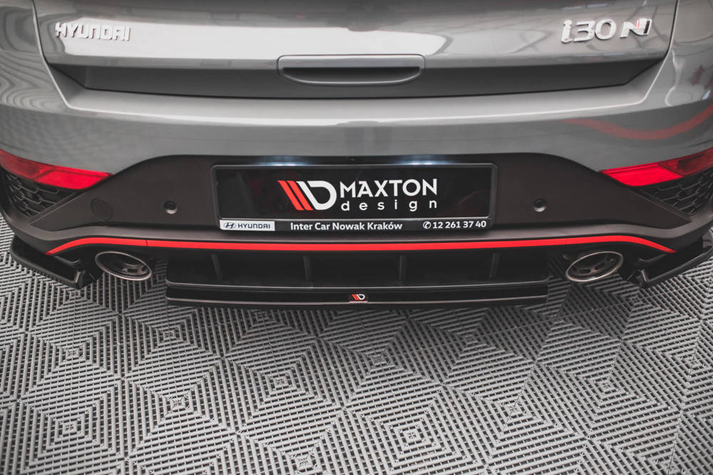 Maxton Design Hyundai i30 N MK3.5 Facelift Hatchback Central Rear Splitter