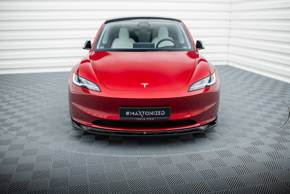 Maxton Design Front Splitter V.1 Tesla Model 3 Project Highland (Facelift)