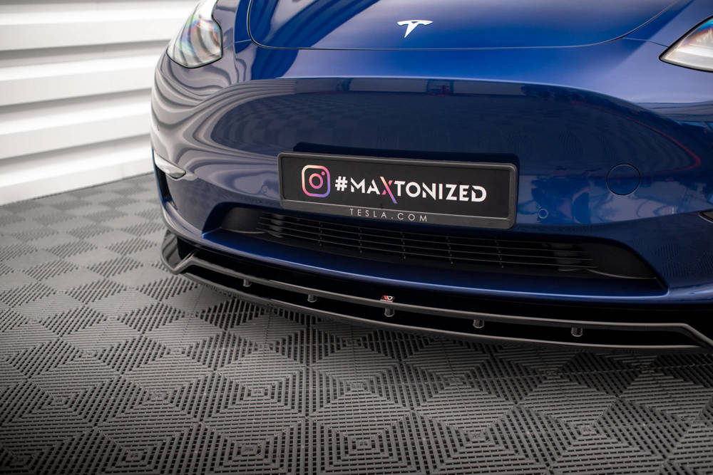 Maxton Design Front Splitter V2 Tesla Model Y Front Lip