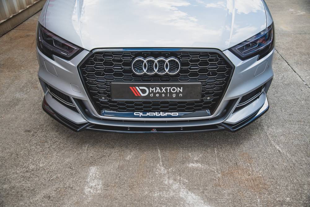 Maxton Design Front Splitter Audi S3 / A3 S-Line 8V FL V3