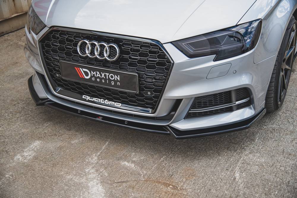 Maxton Design Front Splitter Audi S3 / A3 S-Line 8V FL V3