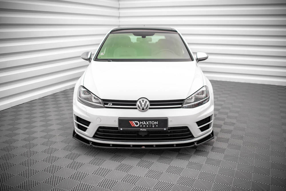 Maxton Design Front Splitter VW Golf Mk7 R Ver4 (Prefacelift) Front Lip