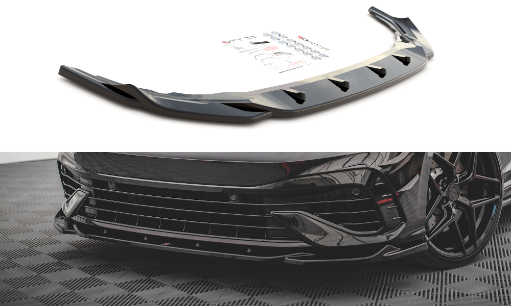 Maxton Design Front Splitter V.4 VW Golf Mk8 R Front Lip