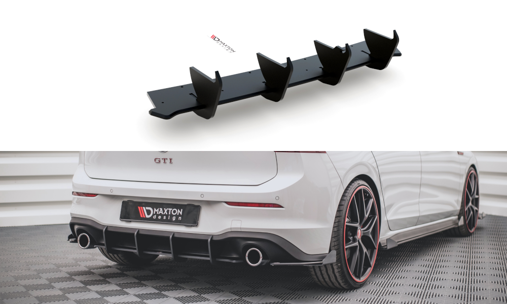 Maxton Design Racing Durability Rear Diffuser V1 VW Golf MK8 GTI