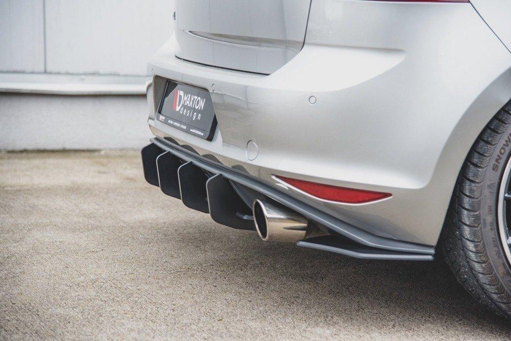 Maxton Design Racing Durability Rear Diffuser V2 for VW Golf MK7 GTI (Pre-Facelift)