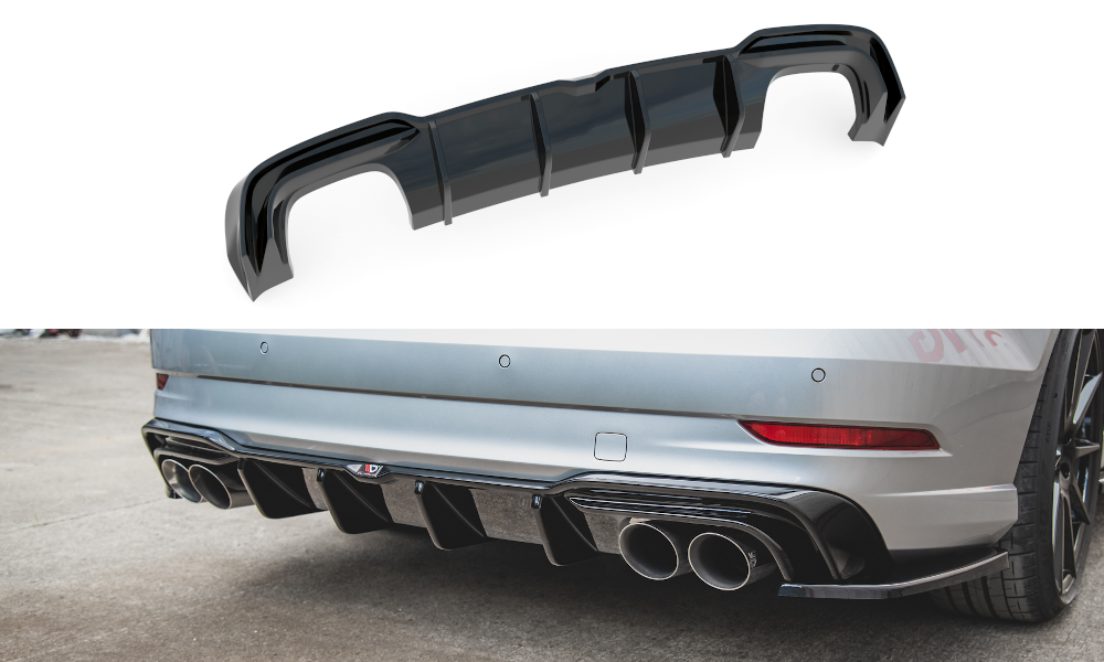 Maxton Design Audi S3 Sedan Rear Diffuser Valance (Facelift)