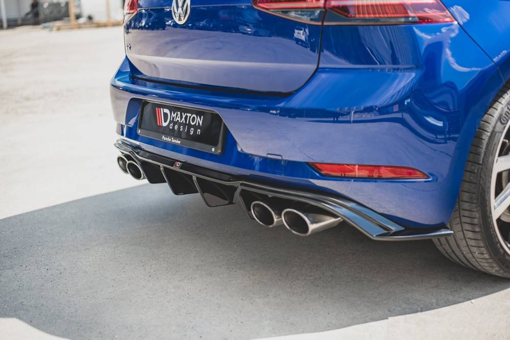 Maxton Design Rear Diffuser Valance V3 for VW Golf MK7.5 R (Facelift)