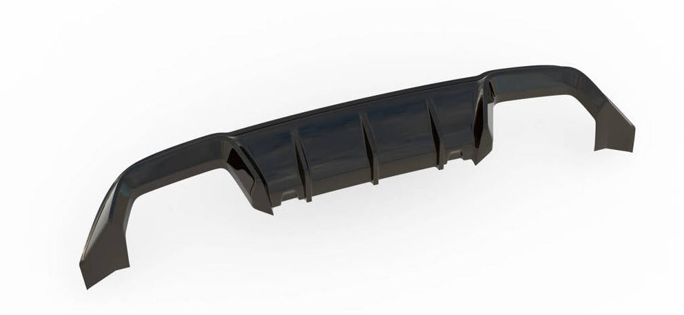 Maxton Design Rear Diffuser Valance VW Golf Mk7 R (Prefacelift)