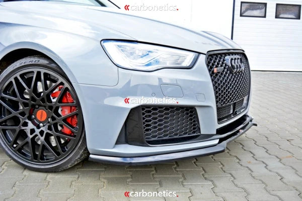Maxton Design Front Splitter Lip V1 for AUDI RS3 8VA Sportback Pre-Facelift