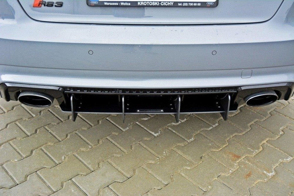 Maxton Design Audi RS3 8VA Sportback Front Splitter Lip + Side Skirts + Diffuser