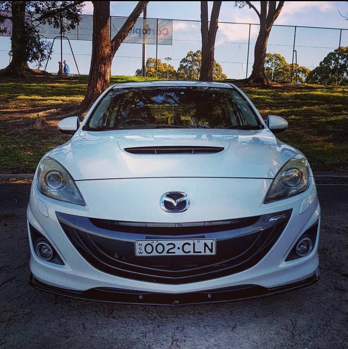 MAXTON DESIGN FRONT SPLITTER V2 MAZDA 3 MPS BL Front Lip