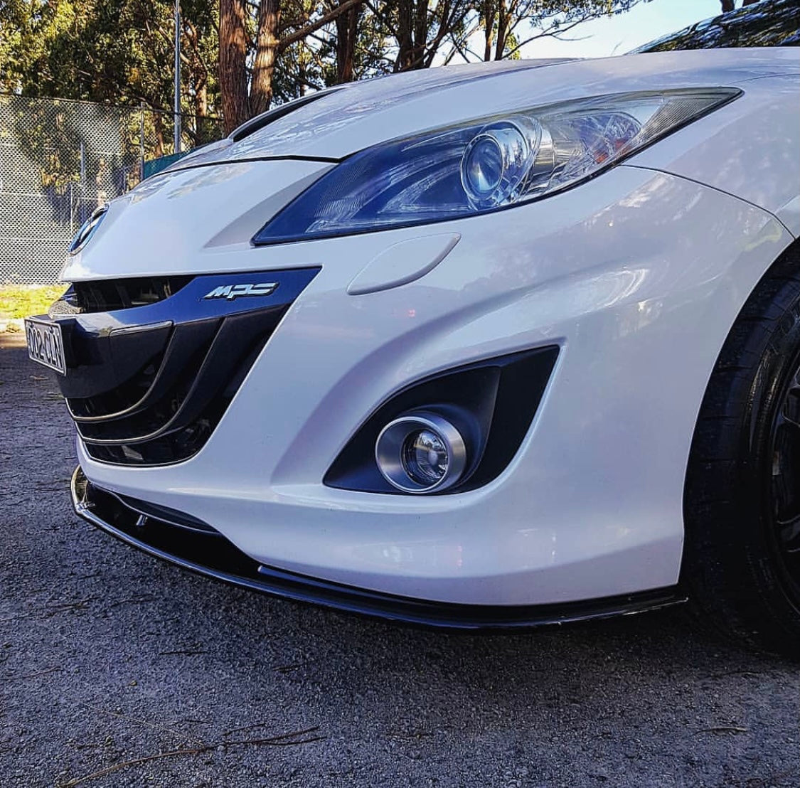 MAXTON DESIGN FRONT SPLITTER V2 MAZDA 3 MPS BL Front Lip