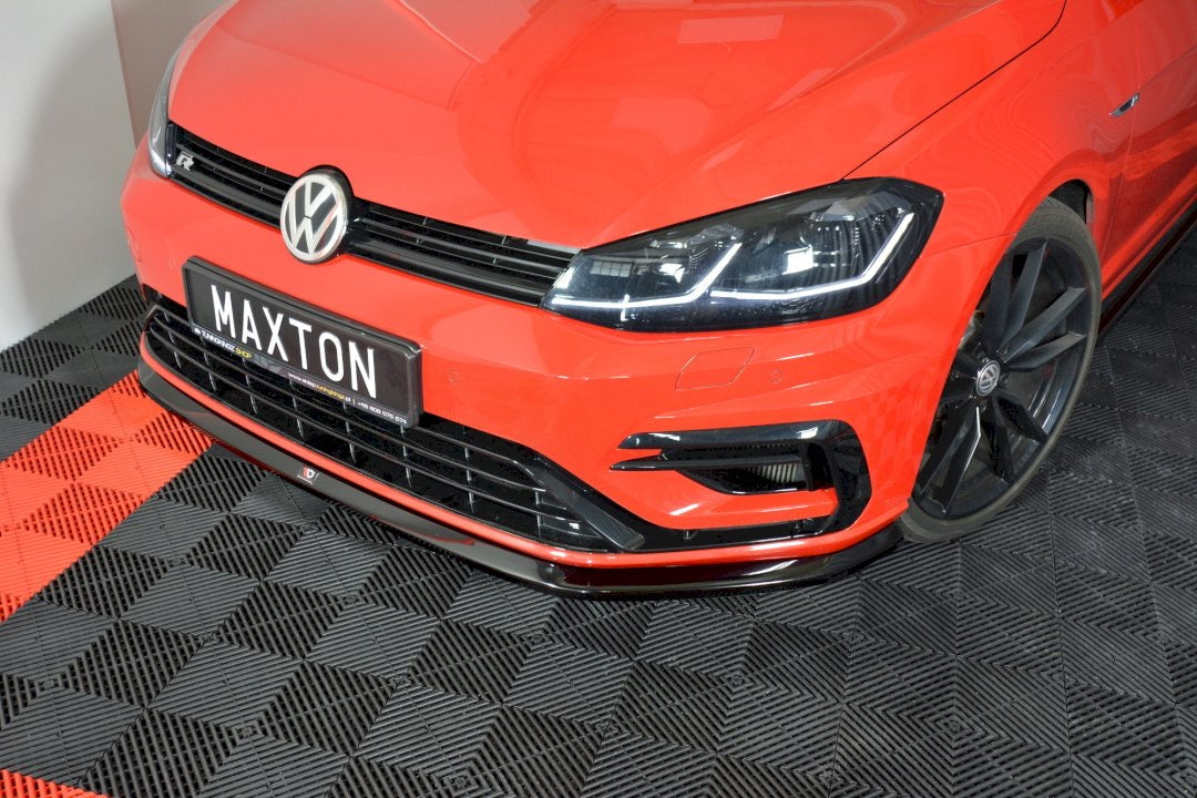 Maxton Design Front Splitter VW Golf Mk7.5 R Ver6 (Facelift) Front Lip