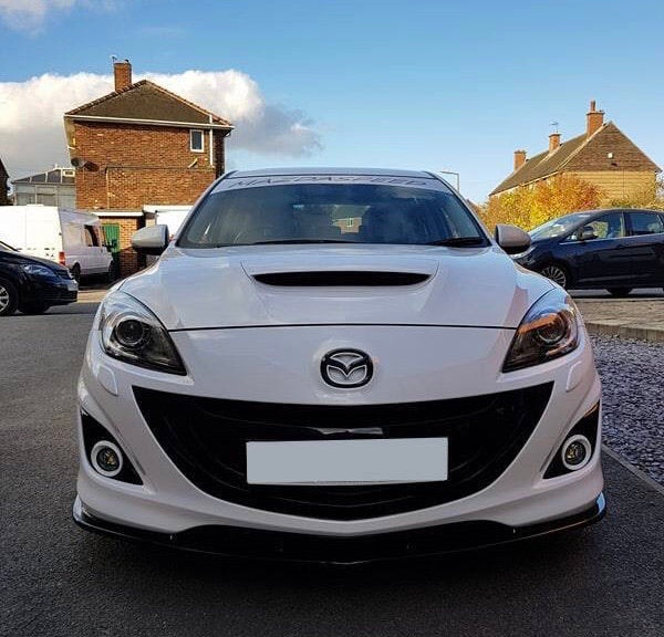 MAXTON DESIGN FRONT SPLITTER V2 MAZDA 3 MPS BL Front Lip